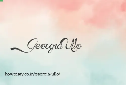 Georgia Ullo
