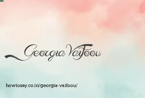 Georgia Vaifoou
