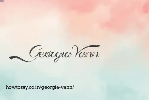 Georgia Vann