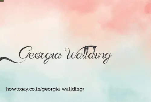 Georgia Wallding