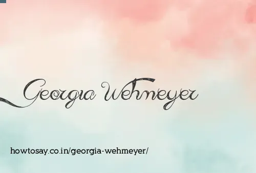 Georgia Wehmeyer
