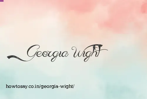Georgia Wight