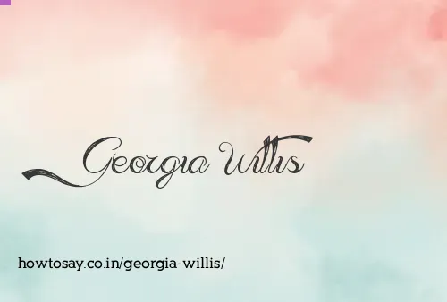 Georgia Willis