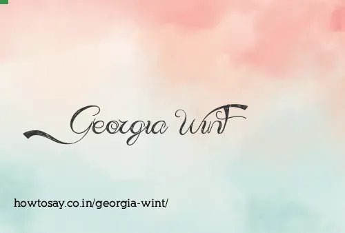 Georgia Wint