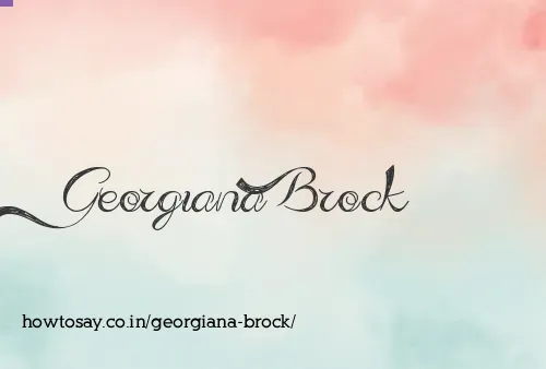 Georgiana Brock