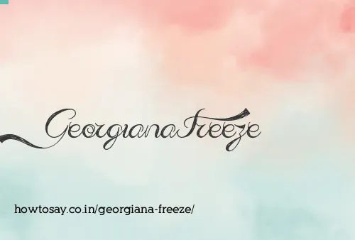 Georgiana Freeze