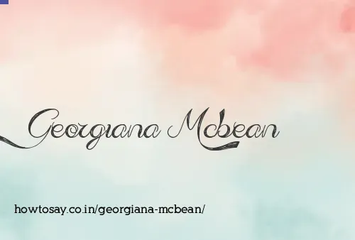 Georgiana Mcbean