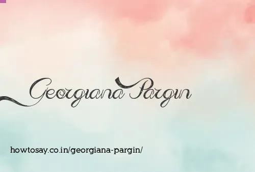 Georgiana Pargin