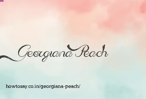 Georgiana Peach