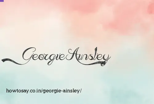 Georgie Ainsley