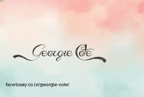 Georgie Cote