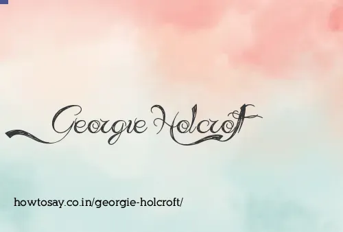 Georgie Holcroft