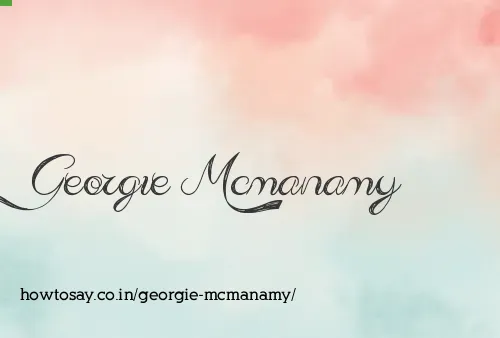 Georgie Mcmanamy
