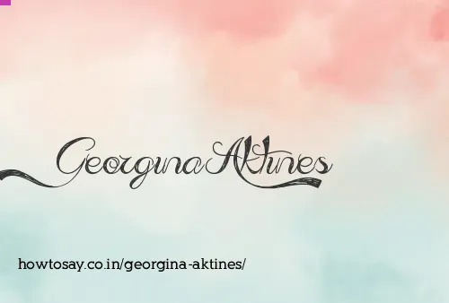 Georgina Aktines