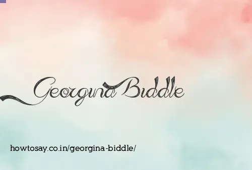 Georgina Biddle