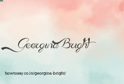 Georgina Bright