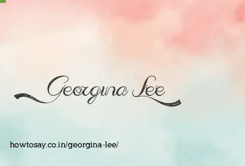 Georgina Lee