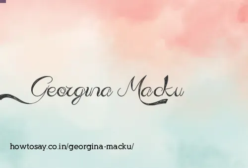 Georgina Macku