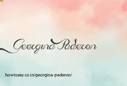 Georgina Paderon