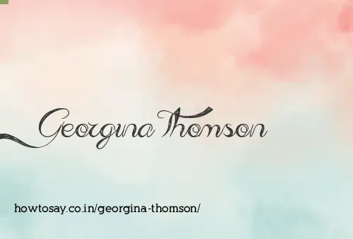 Georgina Thomson