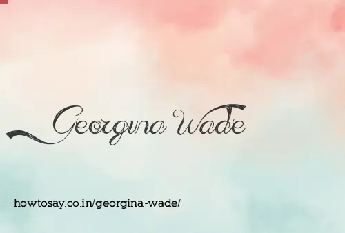 Georgina Wade