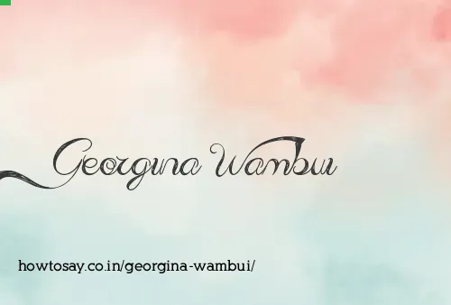 Georgina Wambui