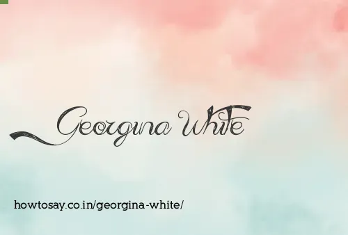 Georgina White