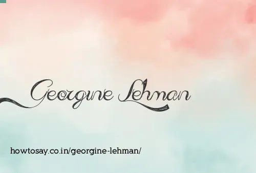 Georgine Lehman