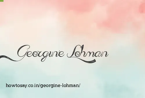 Georgine Lohman