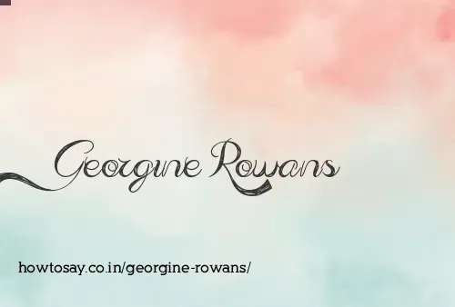 Georgine Rowans