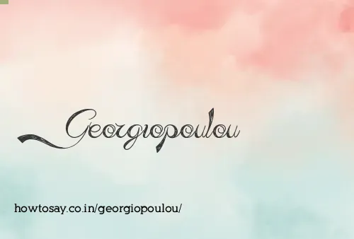 Georgiopoulou