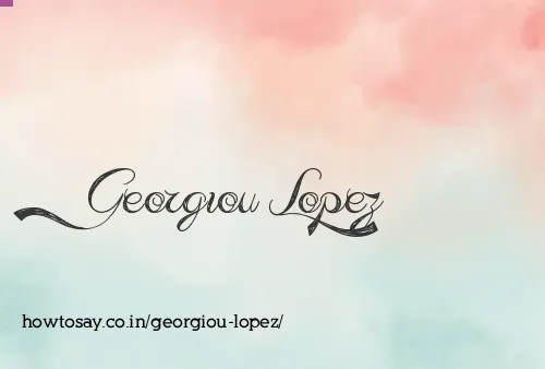 Georgiou Lopez