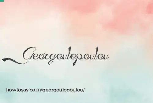 Georgoulopoulou