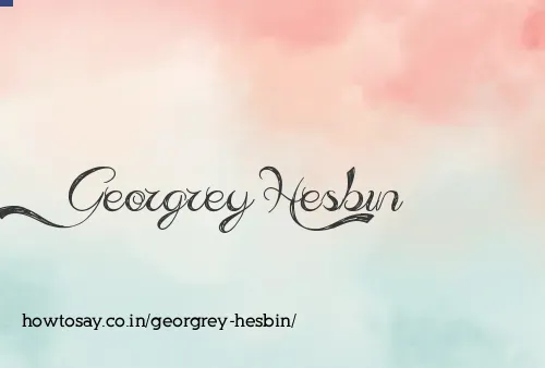 Georgrey Hesbin