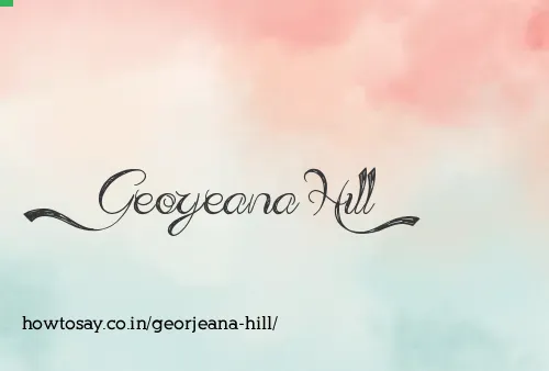 Georjeana Hill