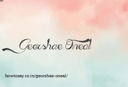 Georshae Oneal