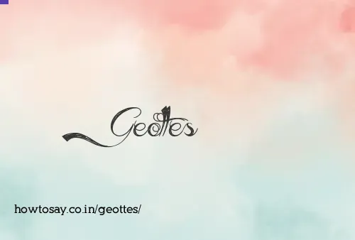 Geottes