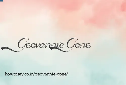 Geovannie Gone
