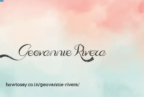Geovannie Rivera