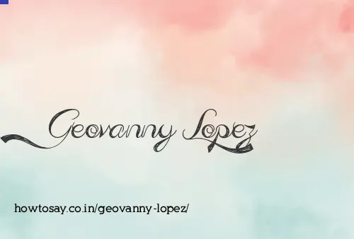 Geovanny Lopez