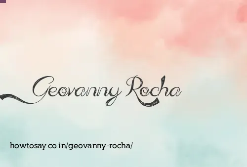 Geovanny Rocha
