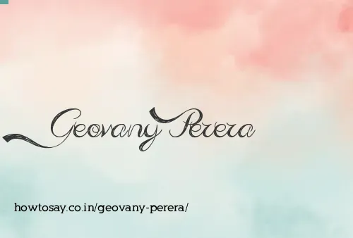 Geovany Perera