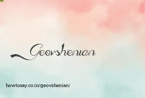 Geovshenian