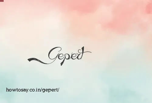 Gepert