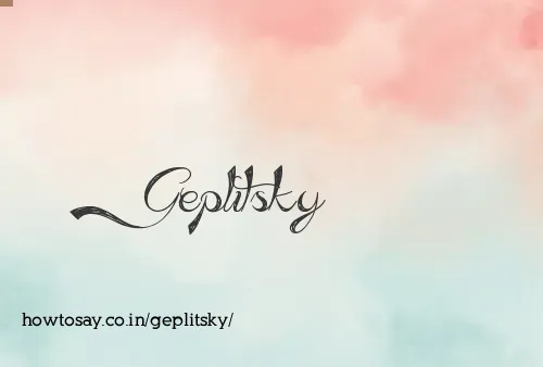 Geplitsky