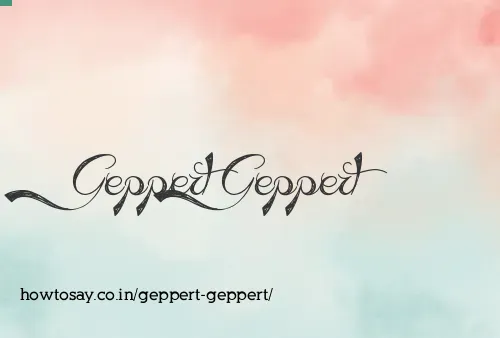 Geppert Geppert