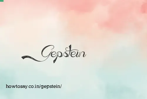 Gepstein
