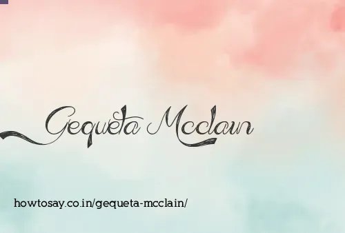 Gequeta Mcclain