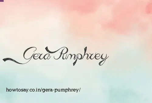 Gera Pumphrey