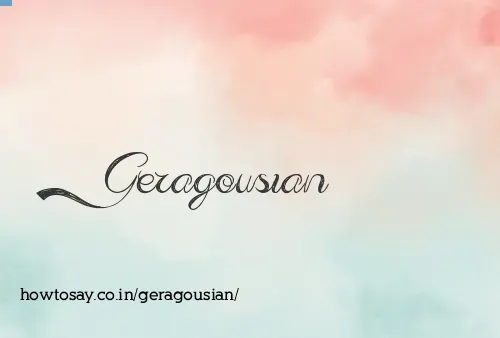 Geragousian